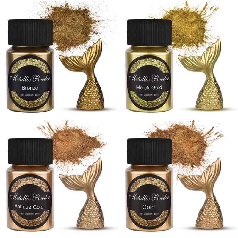 20 Ml Shimmer Metallic Gold Si - Resin Pigment Set recensie en prijs