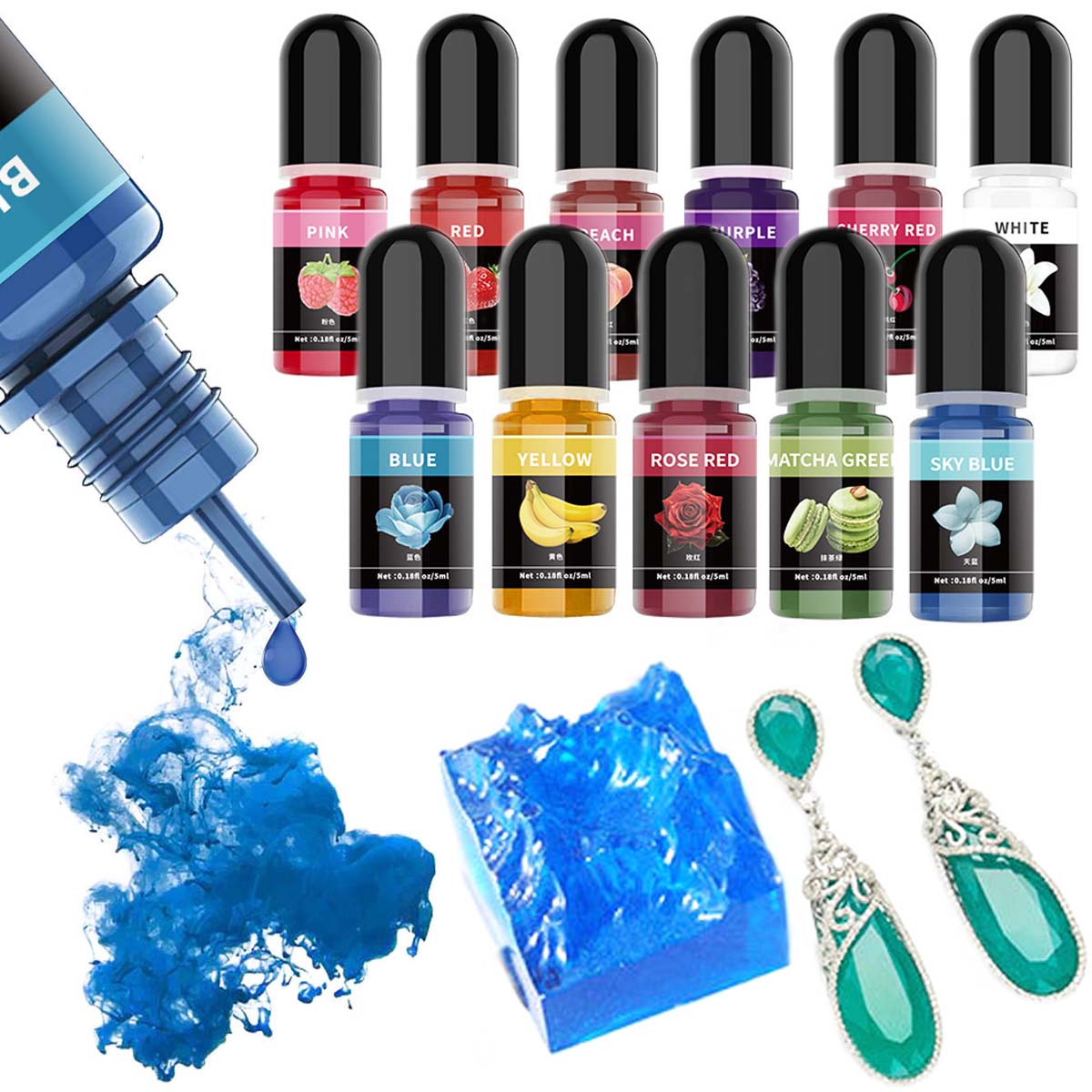 5ml/Bottle Epoxy Resin Pigment - Resin Pigment Set recensie en prijs