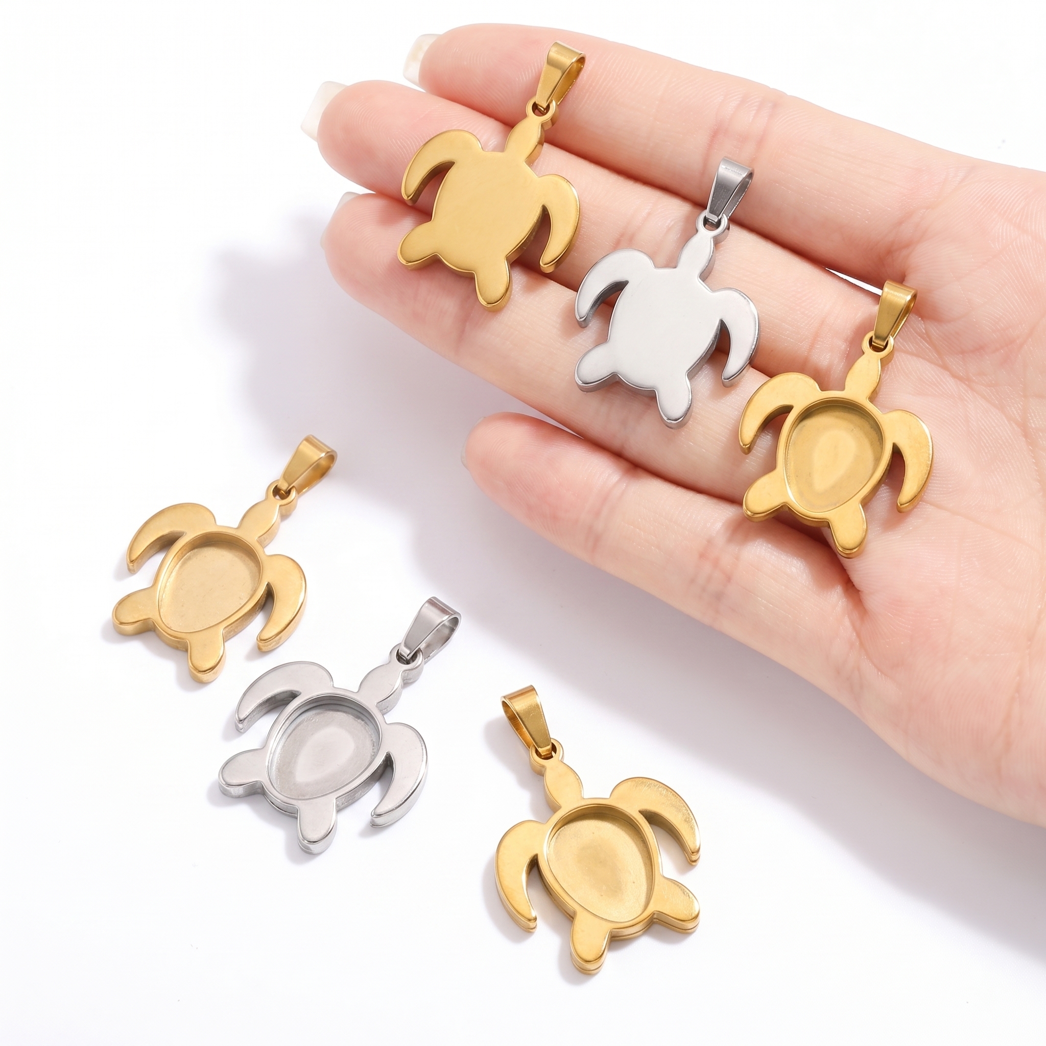 5pcs Stainless Steel Turtle Pe - Resin Craft Projects recensie en prijs