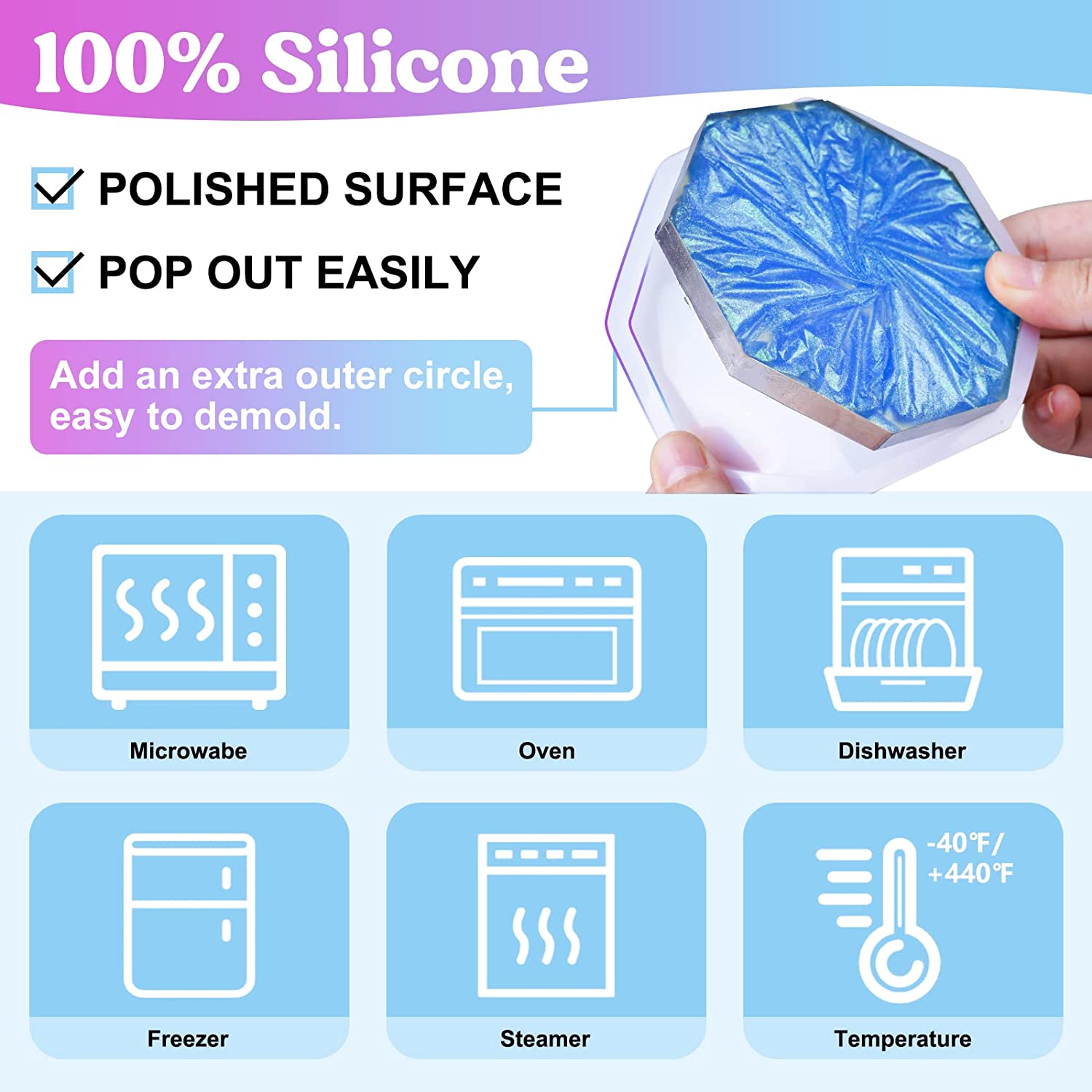 Coaster Resin Molds Silicone,  - Coaster Mold Round recensie en prijs