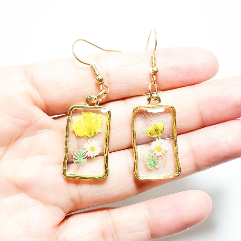 Dried Flower Earrings Heart Re - Dried Flower Bulk recensie en prijs