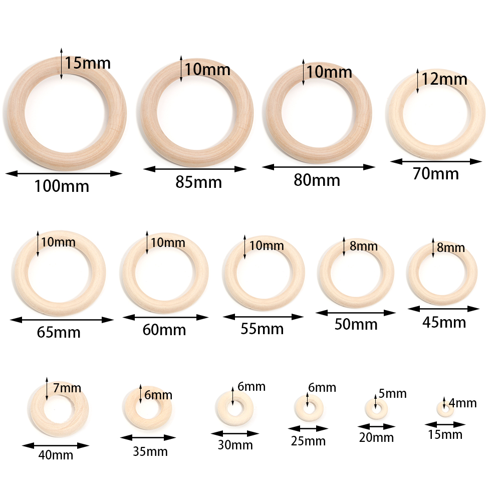 2-10pcs/lot Round Natural Wood - Wood Ring Blank recensie en prijs