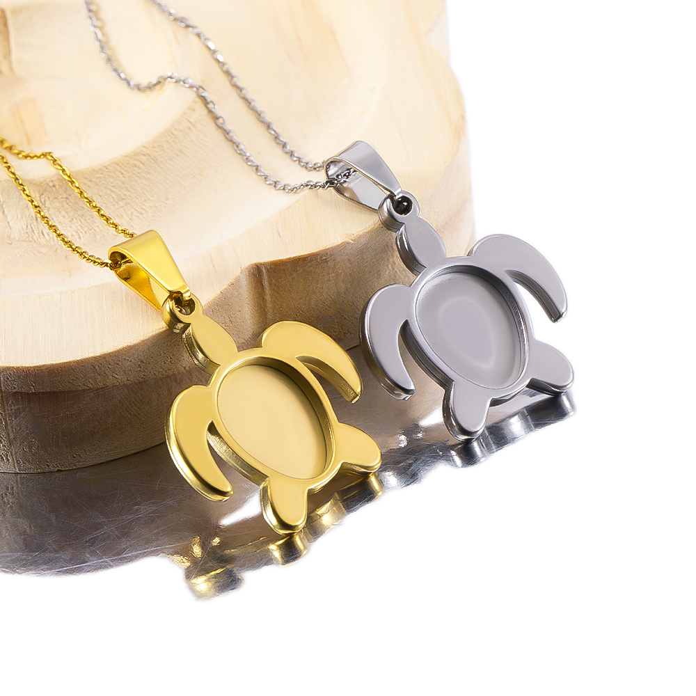 1pc 5pcs Stainless Steel Gold  - Bezels Set Pendant recensie en prijs